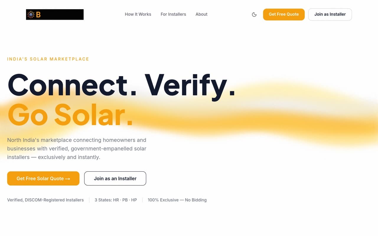 BlinkSolar website